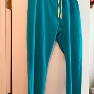 EUC FIGS Livingston Scrub Pants Teal